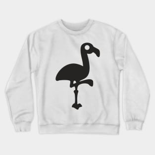 Simple Black Flamingo Crewneck Sweatshirt